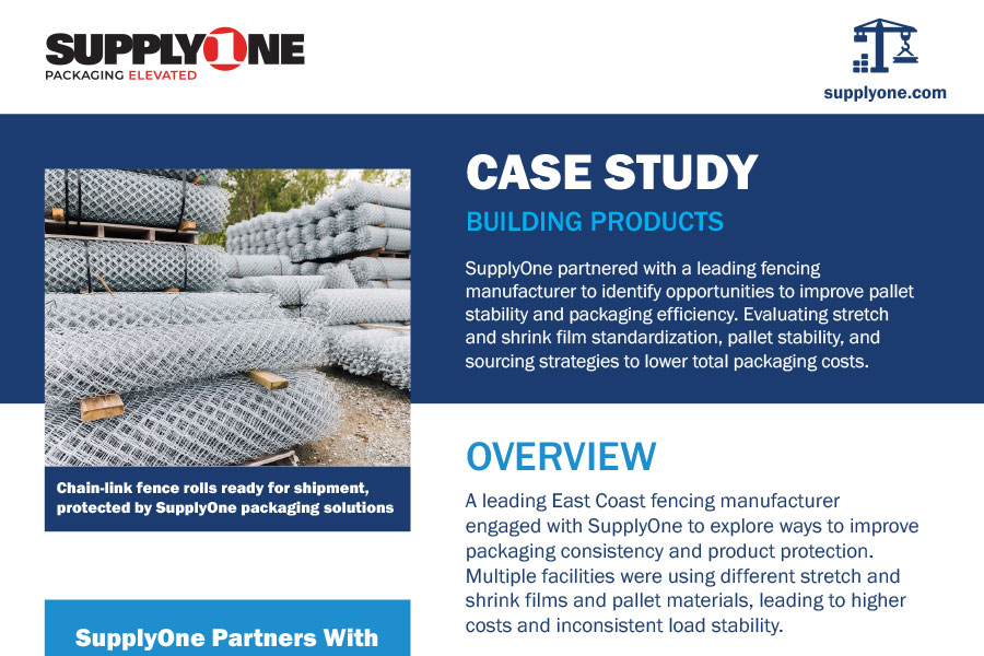 supplyone case study building products
