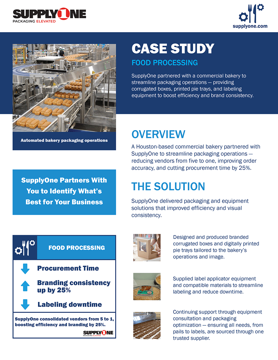 supplyone food processing case study