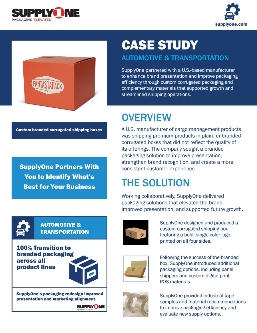 supplyone automotive and transportation case study