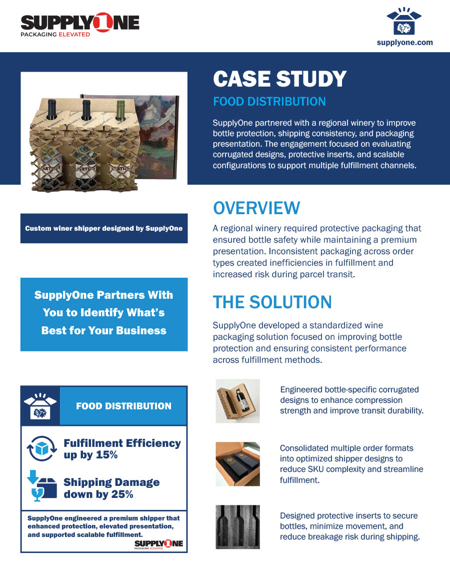 supplyone food distribution case study