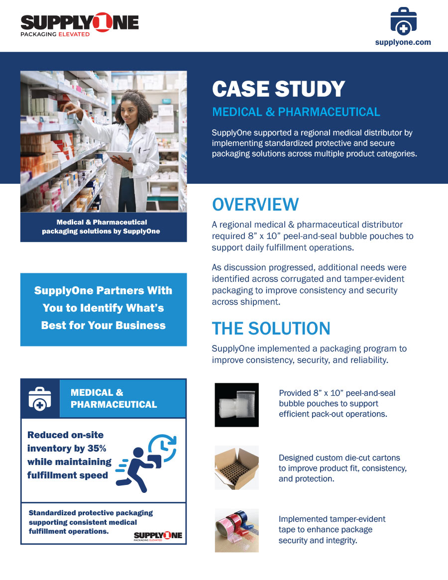 supplyone medical and pharmaceutical case study