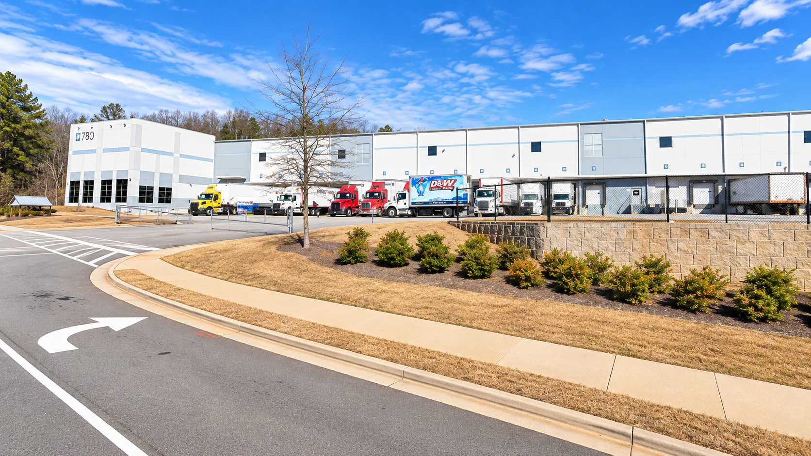 Exterior view of the SupplyOne Atlanta packaging facility in Austell, Georgia.