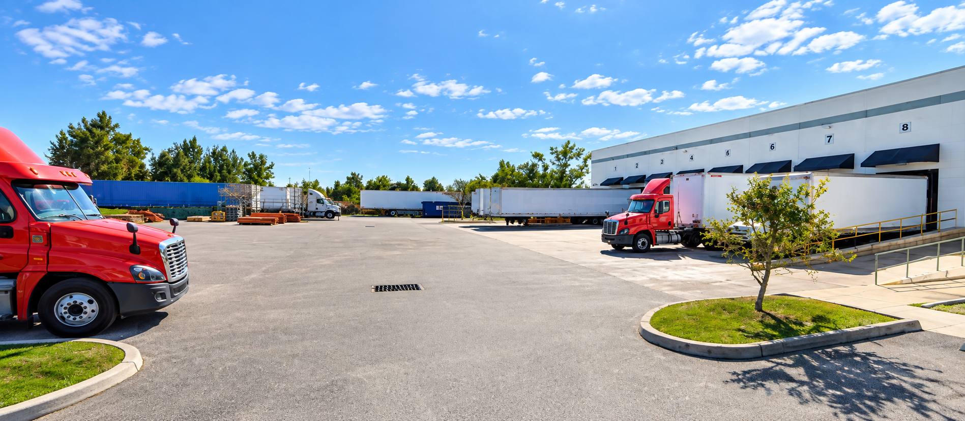 Exterior view of the SupplyOne Tampa Bay packaging facility located in Clearwater, Florida.