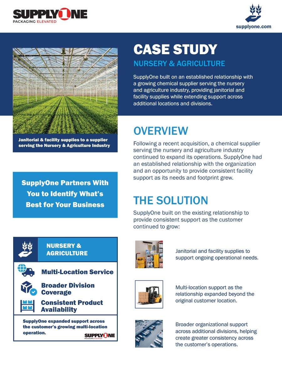 supplyone nursery and agriculture case study