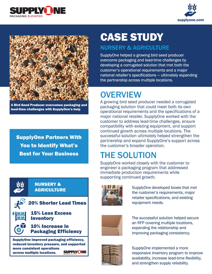 supplyone nursery and agriculture case study